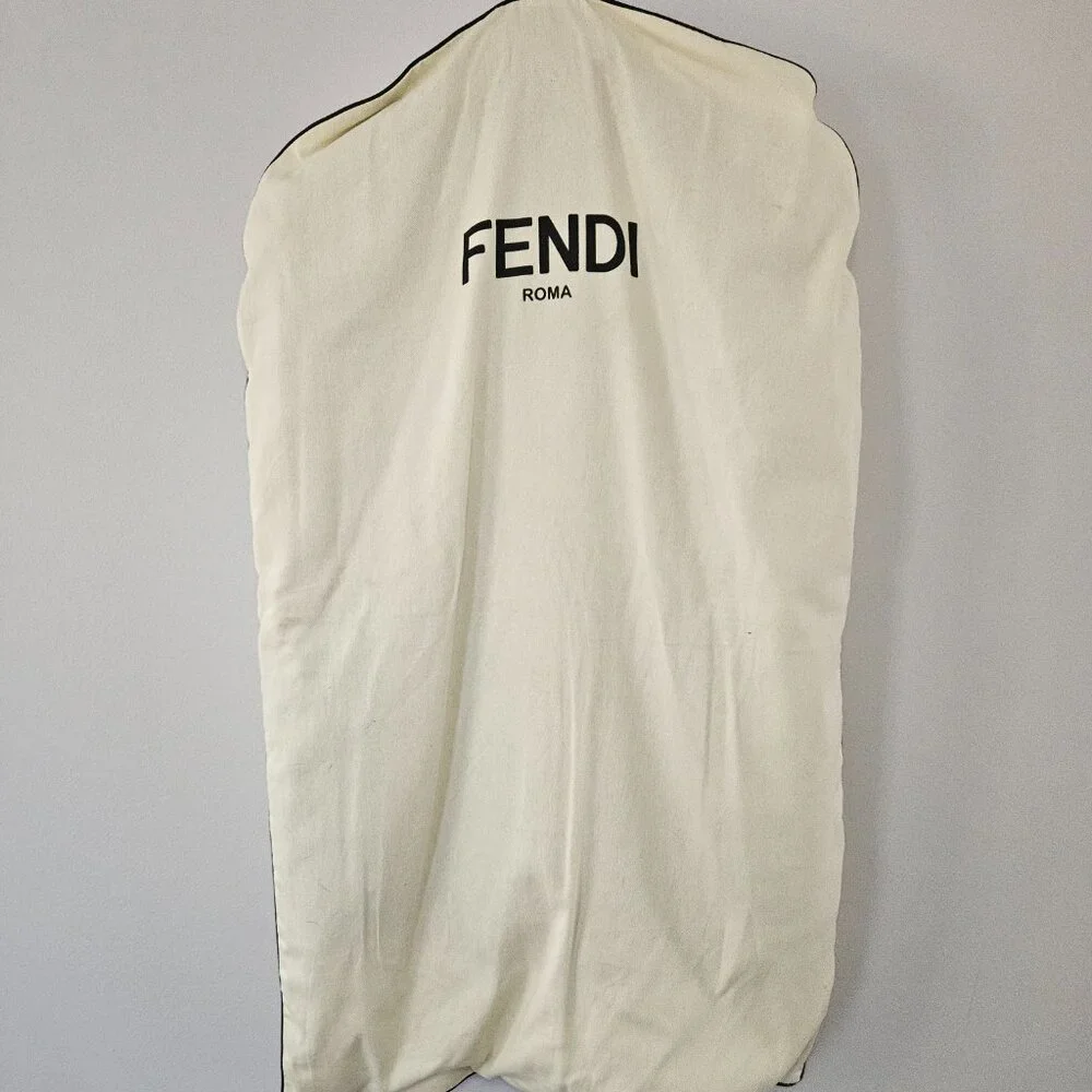 Fendi Men’s Suit Coat – Luxury Wool Blazer – Size L (IT 56) – Black – Authentic